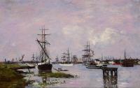 Boudin, Eugene - Anvers, The Port